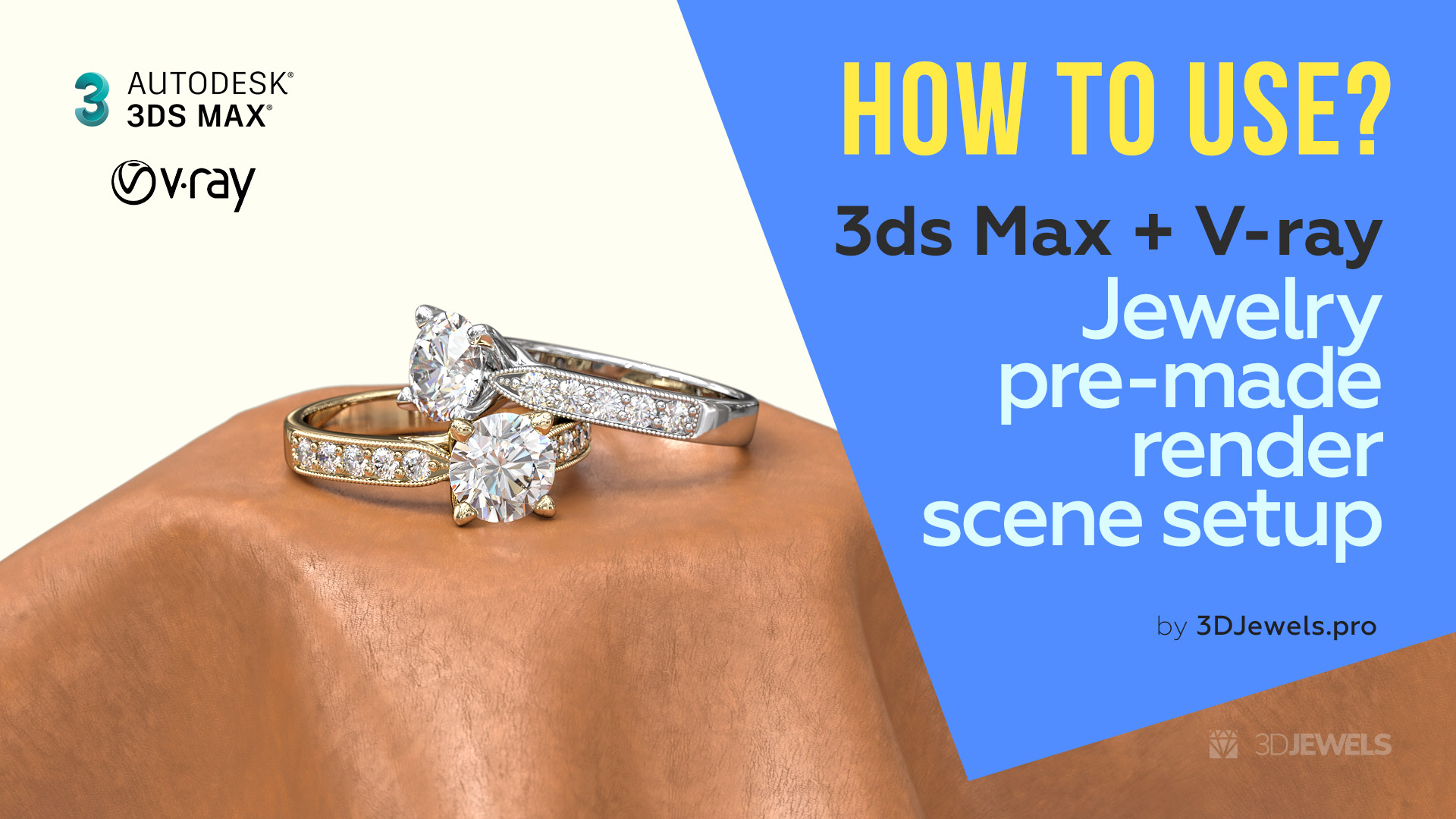 How To Use A 3ds Max With V Ray Jewelry Render Scene Setup 3DJewels