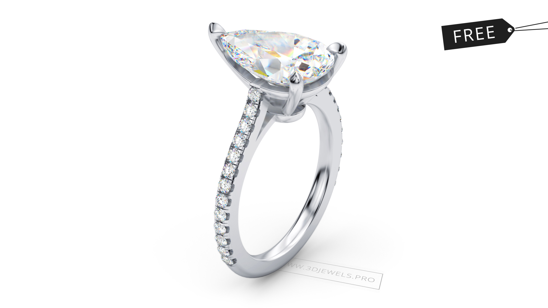2.50CT London Blue Topaz & diamond engagement ring/ Natural topaz conf -  Magnons