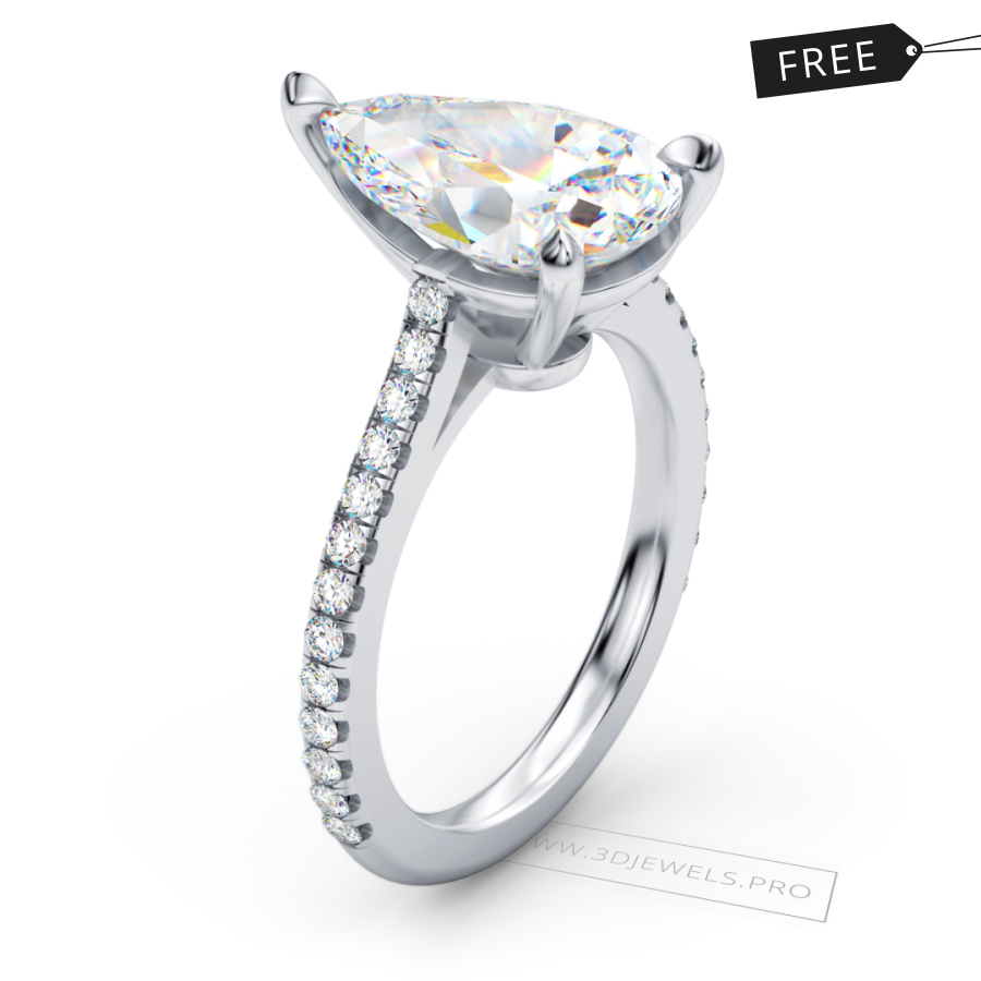 eternal-pear-ring-free-3d-jewelry-model-(FREE)-image-1