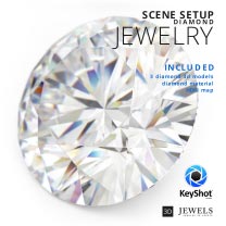 KeyShot Scene Setup For Jewelry Diamonds Renderings