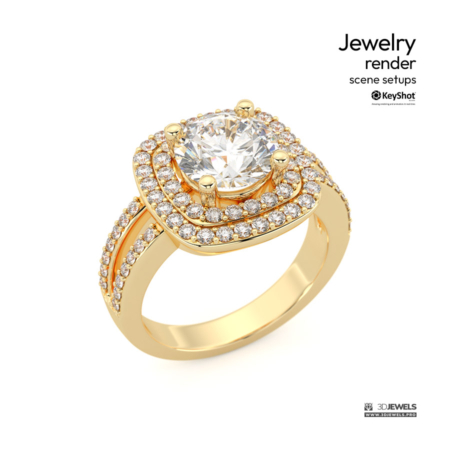 Bright KeyShot Scene Setups for Jewelry Visualization 1