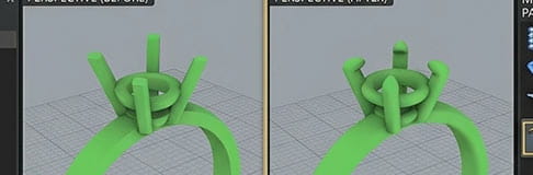 CAD ring after render preparation